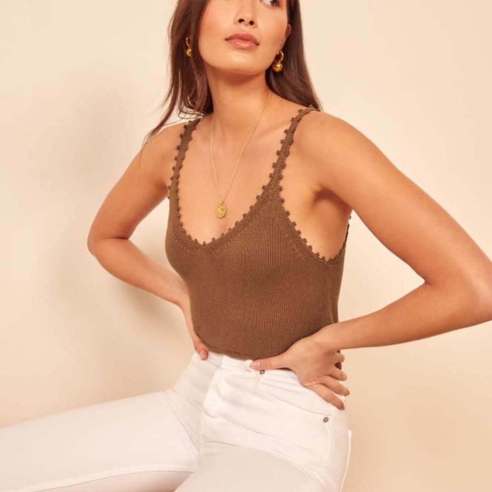 Reformation Wisteria in Toffee size L NWT